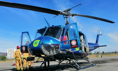 Resultado de imagen de hoy zapopan presentó el helicóptero con el que combatirá los incendios